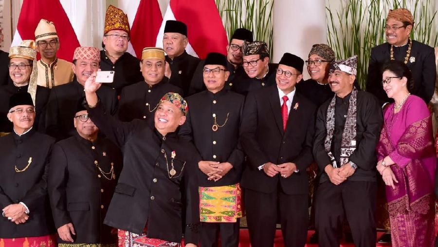 Presiden Joko Widodo (Jokowi) memimpin upacara peringatan Hari Lahir Pancasila, Sabtu kemarin (1/6/2019), sebelum melayat ke Cikeas.