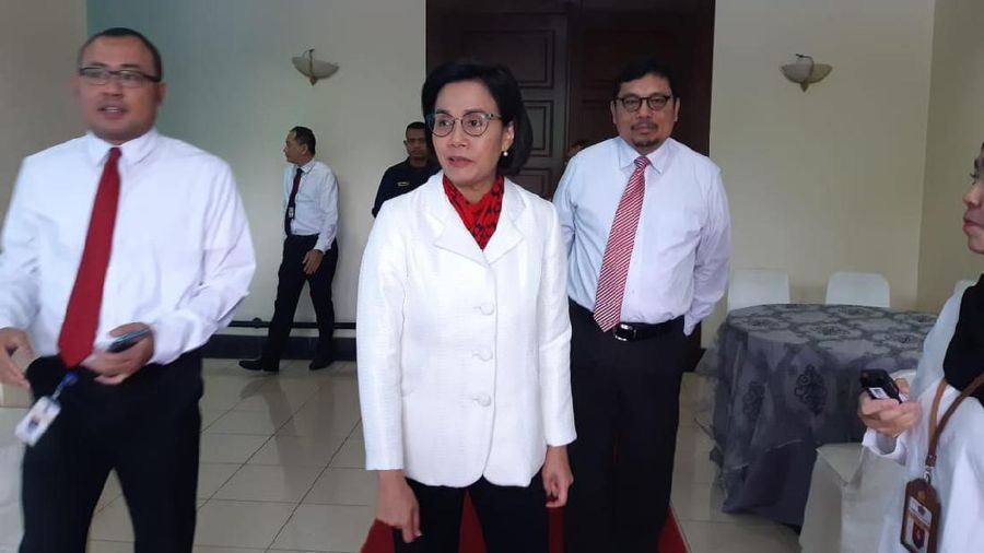 Menteri Keuangan (Menkeu) Sri Mulyani Indrawati hari ini menghadiri rapat paripurna di gedung DPR RI.