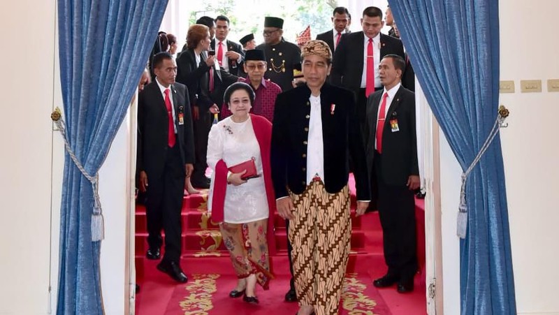 Presiden Joko Widodo (Jokowi) memimpin upacara peringatan Hari Lahir Pancasila, Sabtu kemarin (1/6/2019), sebelum melayat ke Cikeas.