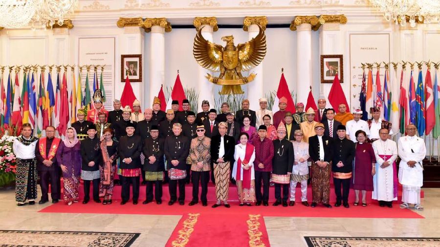 Presiden Joko Widodo (Jokowi) memimpin upacara peringatan Hari Lahir Pancasila, Sabtu kemarin (1/6/2019), sebelum melayat ke Cikeas.
