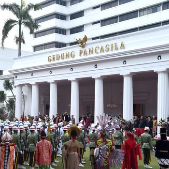 Sebelum Melayat ke Cikeas, Jokowi Peringati Hari Pancasila