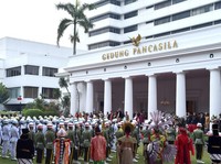 Sebelum Melayat ke Cikeas, Jokowi Peringati Hari Pancasila