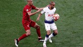 Lucas Moura menjadi pemain pengganti yang turut mengubah permainan Tottenham menjadi lebih menyerang. Pemain asal Brasil ini juga sempat mendapat peluang.(REUTERS/Sergio Perez)