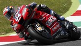 Pebalap Ducati Andrea Dovizioso akan start dari posisi sembilan setelah 'diganggu' Marc Marquez pada babak kualifikasi MotoGP Italia 2019. (AP Photo/Antonio Calanni)