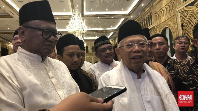 Ma'ruf Amin Akan Rayakan Idul Fitri Bersama Jokowi di Istana