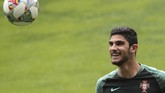 Winger Valencia, Goncalo Guedes, siap unjuk gigi bersama timnas Portugal di semifinal UEFA Nations League. (AP Photo/Luis Vieira)