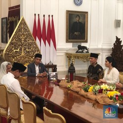 AHY Silaturahmi Lebaran ke Jokowi, Bahas Apa?