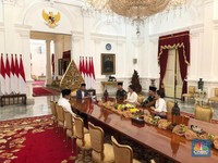 Ditemani Iriana & Kaesang, Jokowi Bertemu Keluarga SBY