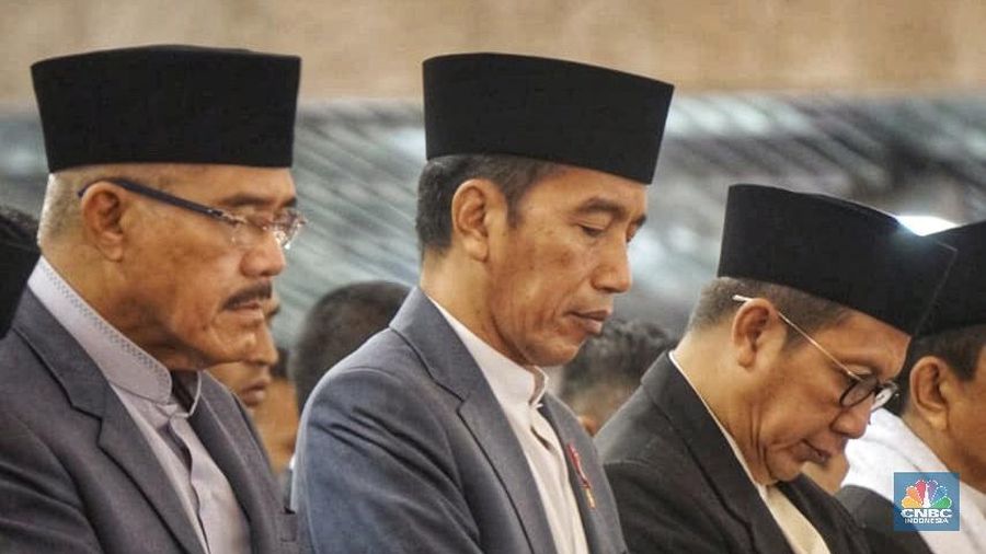 Jokowi Sholat Ied