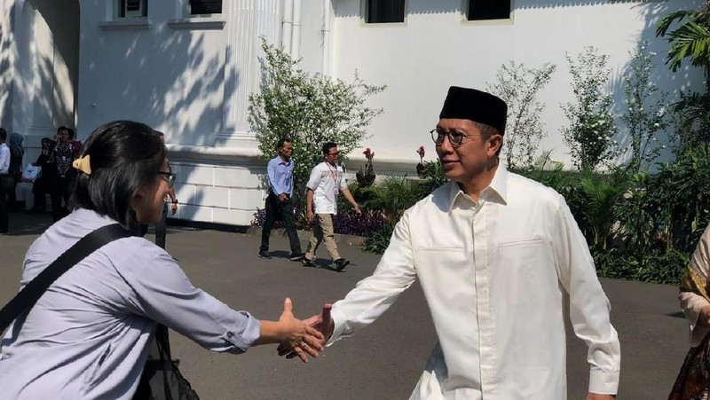 Berbagai kalangan masyarakat hadir dalam open house Jokowi di Istana Negara, Rabu (5/6/2019).