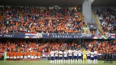 Belanda vs Inggris pada semifinal UEFA Nations League 2019 digelar di Stadion D. Afonso Henriques, Guimaraes, Portugal, Kamis (6/6) malam waktu setempat. (Reuters/Carl Recine)