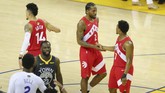 Pertandingan gim keempat final NBA berakhir untuk kemenangan tim tamu, Raptors, dengan skor 105-92 atas Warriors. (Mandatory Credit: Sergio Estrada-USA TODAY Sports)