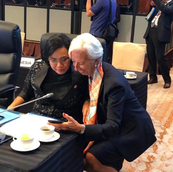 Mengintip Momen Hangat Sri Mulyani & Bos IMF di Pertemuan G20
