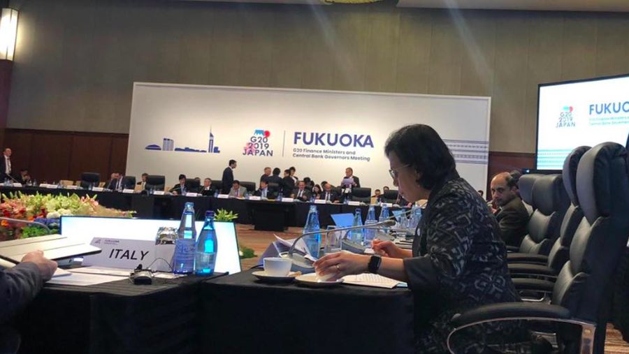 Menteri Keuangan Sri Mulyani Indrawati melakukan serangkaian kegiatan di pertemuan tingkat menteri G20.