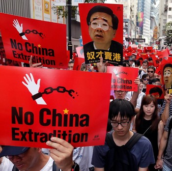 Protes RUU Ekstradisi, Warga Gelar Demo Terbesar di Hong Kong