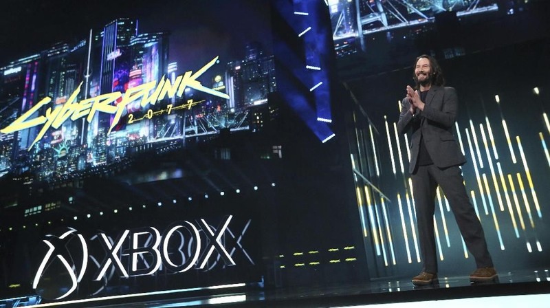 Dalam acara Xbox Electronic Entertainment Expo (E3) Microsoft mengungkap trailer Cyberpunk 2077 yang bakal hadirkan karakter Keanu Reeves.