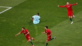 Gol yang ditunggu akhirnya lahir lewat kaki Goncalo Guedes di menit ke-60. (REUTERS/Susana Vera)