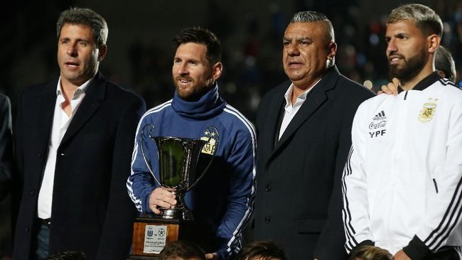 Messi Raih 'Trofi' Pertama bersama Timnas Argentina