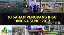 10 Saham Penopang IHSG Hingga 31 Mei 2019