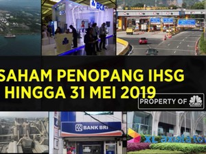 10 Saham Penopang IHSG Hingga 31 Mei 2019