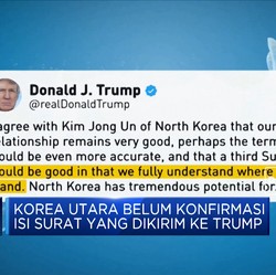 Trump Dapat 'Surat Hangat' Dari Kim Jong-Un