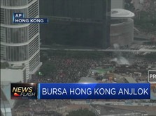Bursa Hong Kong Anjlok Akibat Aksi Demonstrasi
