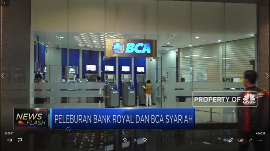 Peleburan Bank Royal Dan BCA Syariah (CNBC Indonesia TV)