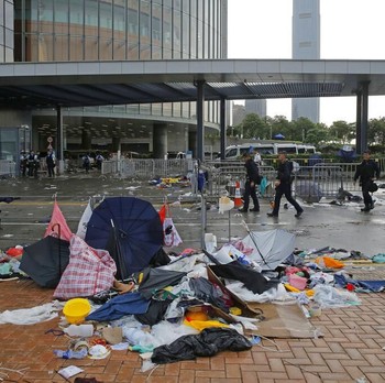 Ini Penampakan Jalanan di Hong Kong Usai Demo yang Ricuh