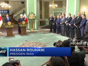 Pertemuan Bilateral Rouhani - Abe