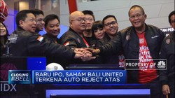 Baru IPO Saham Bali United Terkena Auto Reject Atas