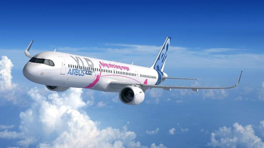 Perusahaan pembuat pesawat asal Eropa, Airbus, meluncurkan model A321XLR, versi pesawat jarak-jauh dari jenis A321neo