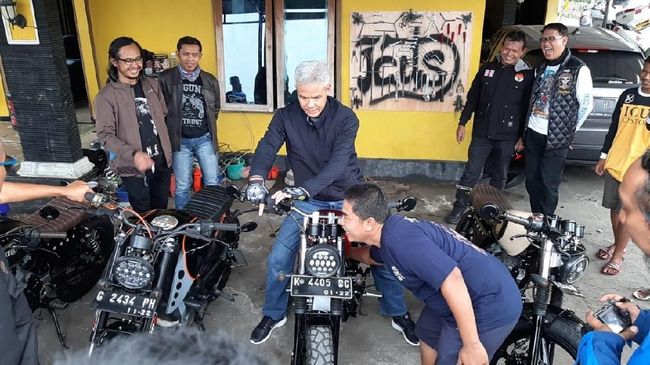 Beli Motor Modifikasi, Ganjar Pranowo Minta Diskon