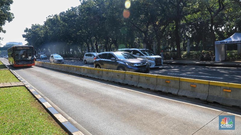 Jelang sidang Sengketa Pipres 2019 ketiga, tidak adanya peralihan lalu lintas di sekitaran gedung MK.