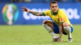 Gagal meraih kemenangan atas Venezuela, Brasil masih memimpin klasemen Grup A dengan empat poin dengan tiga gol dan belum kebobolan atau lebih baik ketimbang Peru yang memiliki empat poin dan selisih tiga gol berbanding satu kali bobol. (REUTERS/Rodolfo Buhrer)