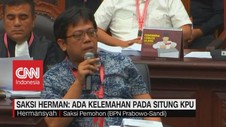 VIDEO: Saksi Herman: Ada Kelemahan Pada Situng KPU