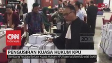 VIDEO: Langgar Etika, BW Usir Kuasa Hukum KPU