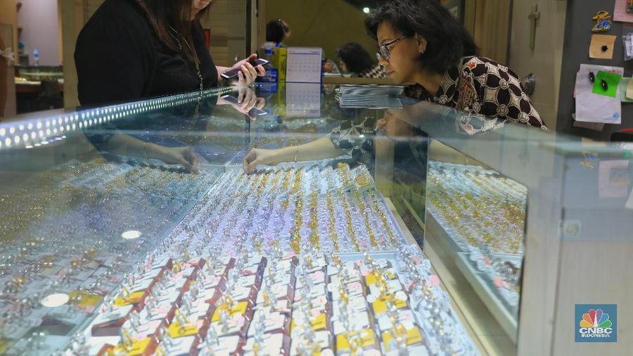 Toko Emas Cikini Gold Center, Cikini, Jakarta Pusat (21/6/2019). (CNBC Indonesia/Andrean Kristianto)