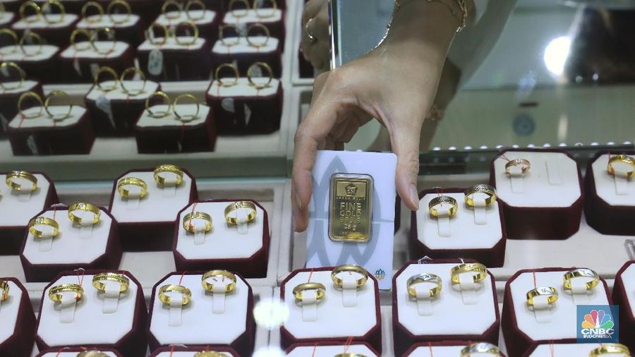 Toko Emas Cikini Gold Center, Cikini, Jakarta Pusat (21/6/2019). (CNBC Indonesia/Andrean Kristianto)