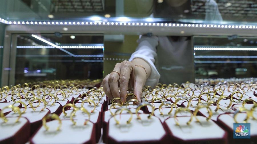 Toko Emas Cikini Gold Center, Cikini, Jakarta Pusat (21/6/2019). (CNBC Indonesia/Andrean Kristianto)