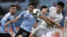 FOTO: Uruguay Nyaris Kalah Lawan Jepang di Copa America
