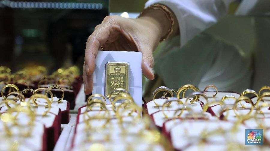 Toko Emas Cikini Gold Center, Cikini, Jakarta Pusat (21/6/2019). (CNBC Indonesia/Andrean Kristianto)