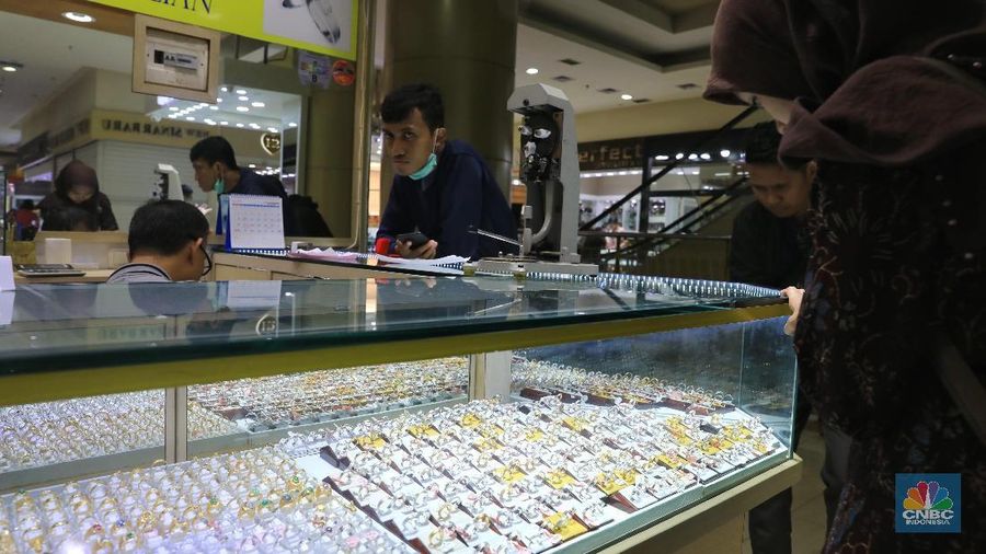 Toko Emas Cikini Gold Center, Cikini, Jakarta Pusat (21/6/2019). (CNBC Indonesia/Andrean Kristianto)