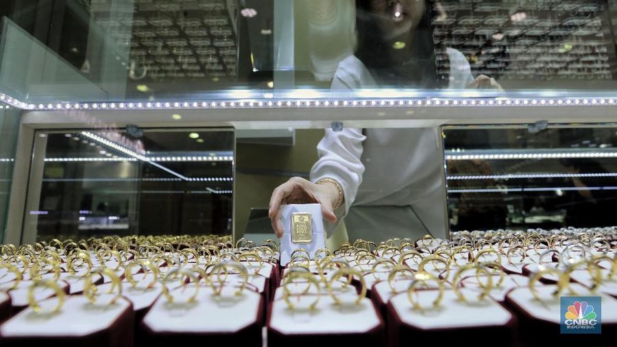 Toko Emas Cikini Gold Center, Cikini, Jakarta Pusat (21/6/2019). (CNBC Indonesia/Andrean Kristianto)