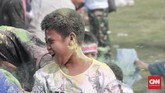 Banyaknya warga yang mengikuti acara ini membuat polisi merekaya lalu lintas di sekitar monas. Sejumlah jalan ditutup dan arus kendaraan dialihkan ke jalan lain. (CNN Indonesia/Andry Novelino)