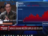 Neraca Perdagangan Mei 2019 Surplus USD 210 Juta