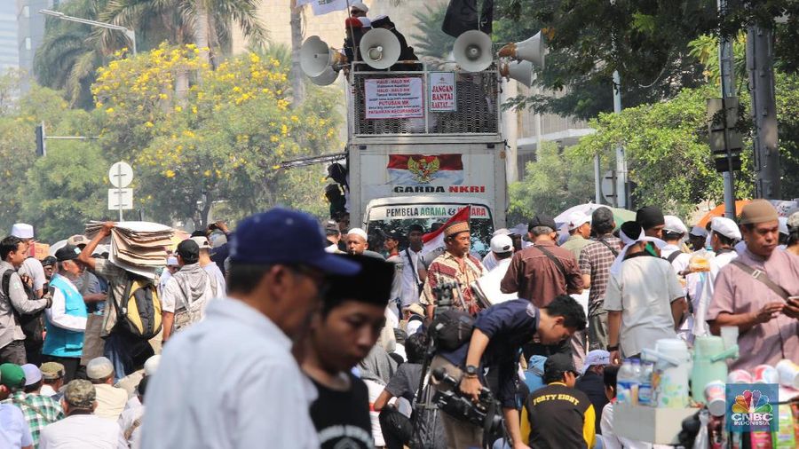 Aksi tersebut bertepatan dengan jelang putusan sengketa Pilpres 2019.