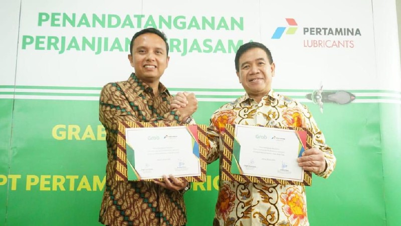 Kolaborasi Pertamina Lubricants & Grab: Ganti Oli Lebih Hemat Penandatanganan ini diharapkan menjadi awal dari kerja sama lainnya antara PT Pertamina Lubricants dan Grab.