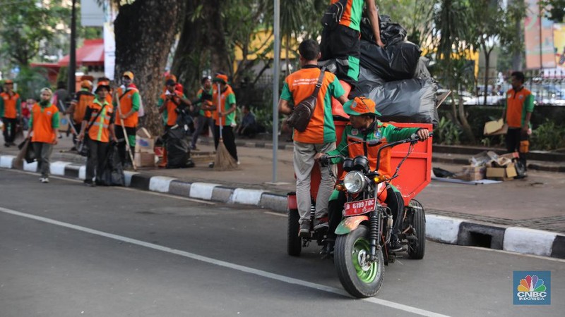 Massa sempat menggelar aksi kawal MK yang di sekitar kawasan Patung Kuda.