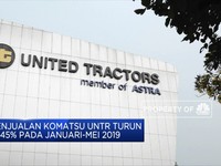 Penjualan Komatsu UNTR Turun 17,45% di Januari-Mei 2019