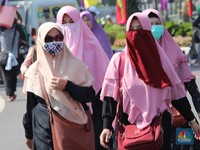 Jelang Sidang Putusan, Massa Mulai Padati Kawasan Sekitar MK